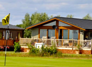Buy a wooden holiday lodge near the golf course